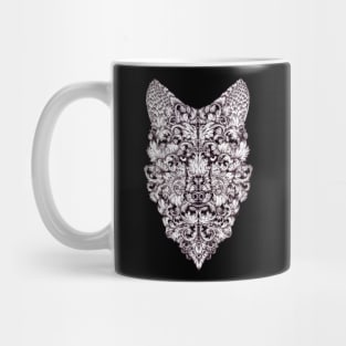 Ornate Wolf Mug